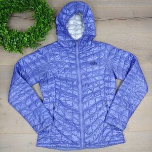 North Face Thermoball Hooded Jacket Purple